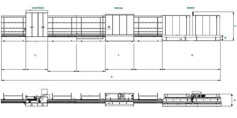VEGA · Plano de dimensiones