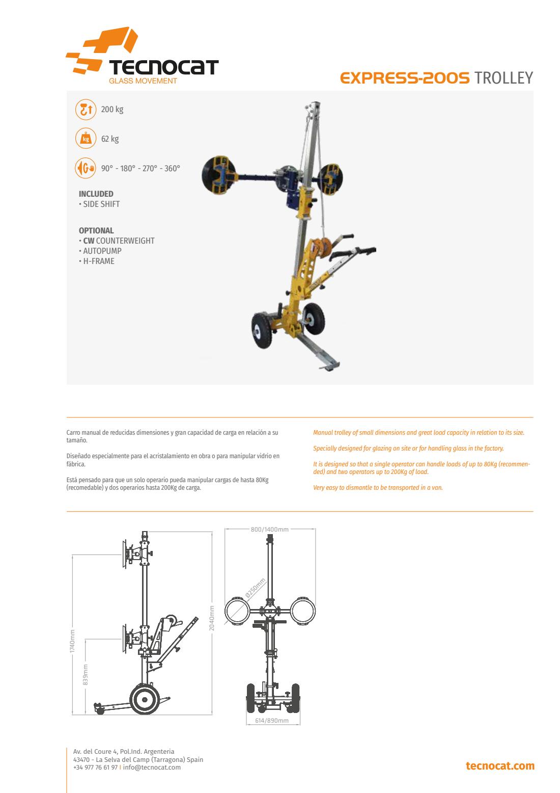Ficha original EXPRESS-200S TROLLEY