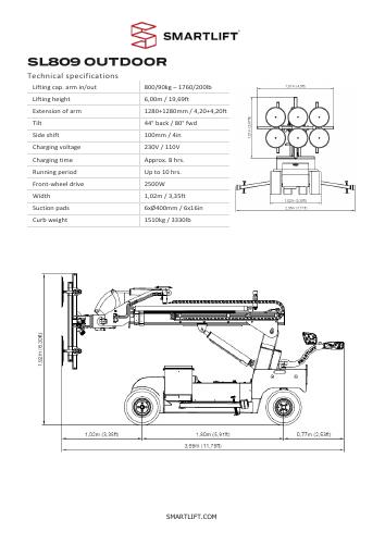 Ficha original SMARTLIFT SL 809 · Ficha original